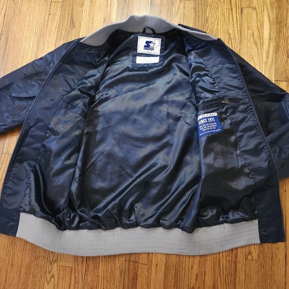 New York Yankees Starter Mens Jacket Size M NEW Full Zip Satin Style - Picture 10 of 12